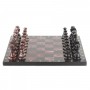 Каменные шахматы из натуральной яшмы доска 40х40 см