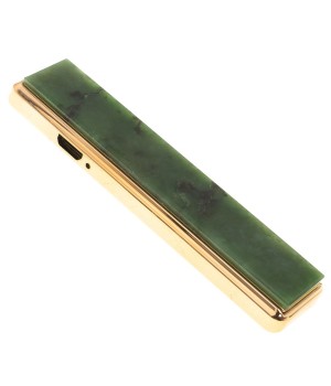 Электронная зажигалка камень нефрит зарядка USB / Подарочная зажигалка / Электрическая импульсная сенсорная юсб зажигалка для сигарет