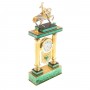 Каминные часы из малахита "Салават Юлаев" в подарочной коробке Златоуст / часы декоративные / интерьерные часы