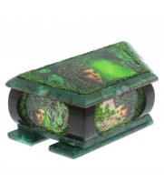 Шкатулка с рисунком "Хозяйка медной горы" 20х10х8 см змеевик 129049