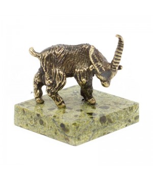 Статуэтка из бронзы и змеевика "Горная коза" 116387