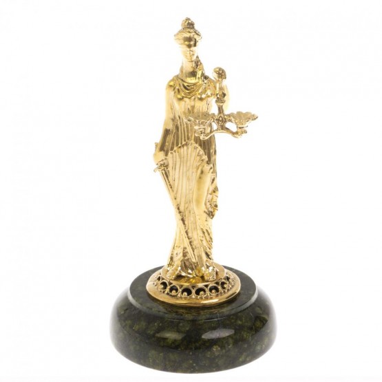 Статуэтка "Фемида" на подставке из змеевика 130028