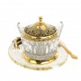 Икорница "Стерлядка" камень агат Златоуст 129005
