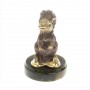 Статуэтка из бронзы "Белочка" на нефрите 130037