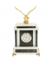 Часы "Орел" из нефрита и белого мрамора 129858
