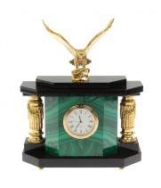 Подарочные часы "Орел" из малахита 129861