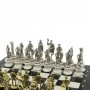 Шахматы "Римляне против Галлов" на подставках доска 40х40 см мрамор/змеевик 128513