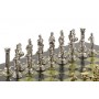 Шахматы настольные "Римские легионеры" доска каменная 32х32 см фигуры металлические