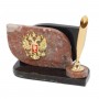 Настольная визитница "Герб РФ" с подставкой под ручку креноид 117269