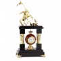 Декоративные часы "Георгий Победоносец" из камня креноид и бронзы 113124