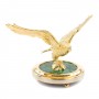 Декоративная статуэтка "Парящий орел" бронза малахит в подарочной коробке Златоуст