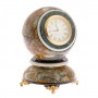 Настольные часы "Шар Антистресс" 10 см из офиокальцита / шар декоративный / шар для медитаций / каменный шарик / сувенир из камня