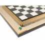 Шахматы из камня и бронзы "Классические" с металлическими фигурами в подарочной упаковке Златоуст