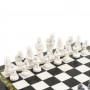 Шахматы настольные "Средневековье" доска 40х40 см мрамор каменные ножки