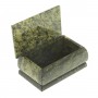 Каменная шкатулка для украшений "Ларец" из змеевика 10,5х6,5х6 см