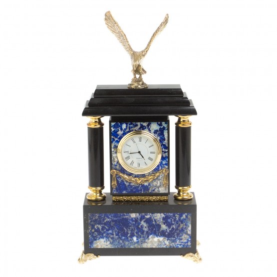 Каминные часы из лазурита "Орёл" 126840