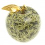 Сувенир "Яблоко" среднее камень змеевик 6х6,5 см 113749