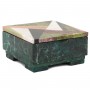 Шкатулка с мозаикой из камня "Квадрат" 15х15х7,5 см 120562