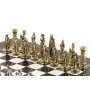 Подарочные шахматы "Рыцари" доска 28х28 см из натурального мрамора