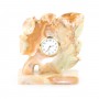 Декоративные часы из камня оникс "Кленовый лист" 10,5х4х11 см (4) 121808