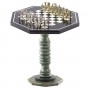 Шахматный стол "Римские" из змеевика и мрамора 121470