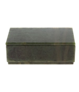Нефритовая шкатулка 13х7,5х4,8 см / шкатулка для ювелирных украшений / для хранения бижутерии / шкатулка из камня