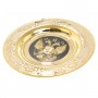 Сувенирная тарелка с гравюрой "Герб РФ" 12 см в подарочной упаковке Златоуст