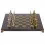 Шахматы "Афина" доска 32х32 см змеевик 126046