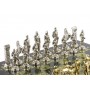 Шахматы подарочные "Великая Отечественная война" доска 44х44 см из натурального камня змеевик