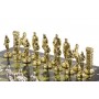 Шахматы подарочные "Великая Отечественная война" доска 44х44 см из натурального камня змеевик