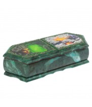 Шкатулка "Хозяйка медной горы и зимний пейзаж" 29,5х12х8 см 129050