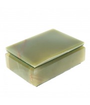 Шкатулка прямоугольная из оникса 12,5х9х5 см (3,5х5) / шкатулка для ювелирных украшений / для хранения бижутерии / подарок маме