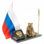 Флагшток с ручкой "Медведь на пне" из змеевика 129633