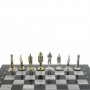 Шахматы "Великая Отечественная война" из серого мрамора доска 40х40 см 129839