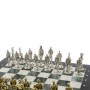Шахматы "Великая Отечественная война" мрамор змеевик 40х40 см 129840