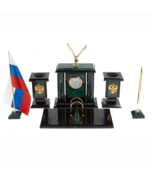 Настольный набор "Орел" из змеевика 129957