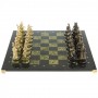 Шахматы подарочные "Турецко-европейская война" камень змеевик бронза 48х48 см 117806
