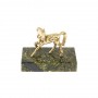 Статуэтка "Лошадка" из бронзы на подставке из светло-зеленого змеевика 129988