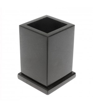 Карандашница из черного змеевика 8х8х11,5 см 129930