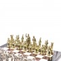Шахматы сувенирные "Древний Рим" из камня мрамор и креноид 44х44 см 121407