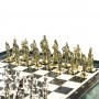 Эксклюзивные шахматы "Русь" доска 47х47 см змеевик 121025