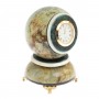 Настольные часы "Шар Антистресс" 9,5 см камень офиокальцит / шар декоративный / шар для медитаций / каменный шарик / сувенир из камня