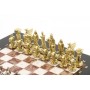 Шахматы "Спартанцы" из лемезита и мрамора 28х28 см 119376