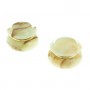 Шкатулка круглая "Грибок" камень оникс бело-коричневый 7,6х5,9 см (3) / шкатулка для ювелирных украшений / для хранения бижутерии / шкатулка из камня