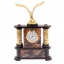 Часы настольные "Орел" камень родонит / часы декоративные / кварцевые часы / интерьерные часы / подарочные часы