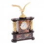 Часы настольные "Орел" камень родонит / часы декоративные / кварцевые часы / интерьерные часы / подарочные часы
