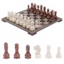 Шахматы с гравировкой "Греческий орнамент" доска 40х40 см лемезит мрамор 126144