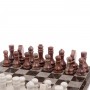 Шахматы с гравировкой "Греческий орнамент" доска 40х40 см лемезит мрамор 126144