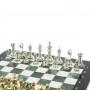 Шахматы "Стаунтон" доска 40х40 см из мрамора и змеевика 128246