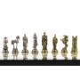 Шахматы "Троянская война" 28х28 см змеевик мрамор 120756